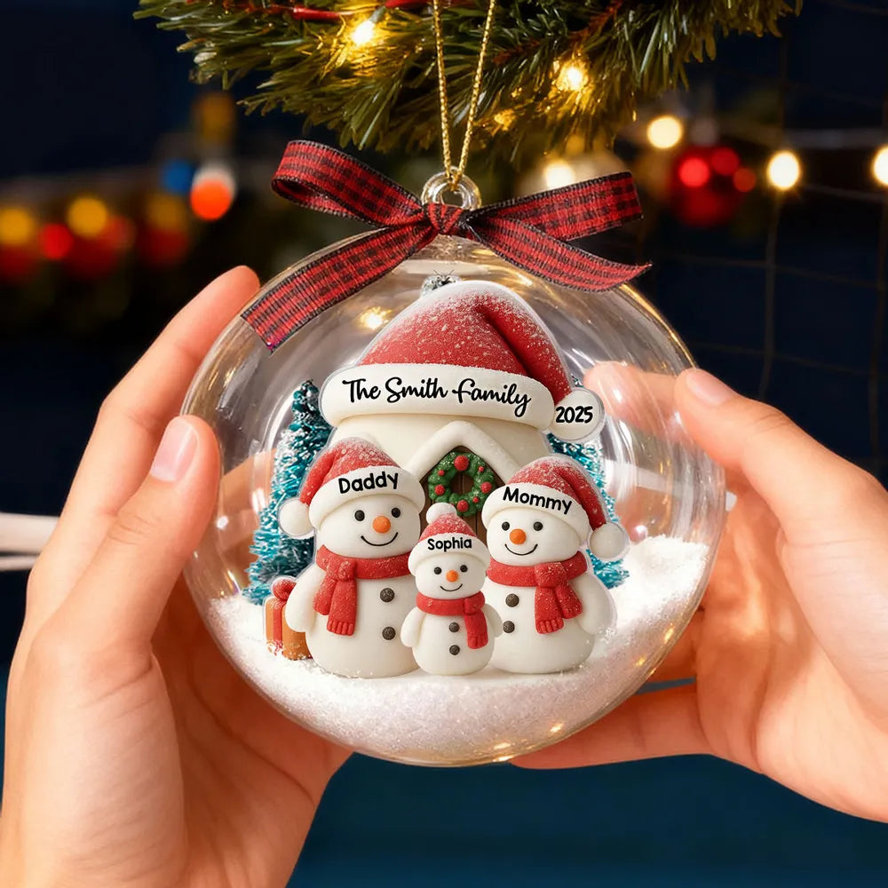 Personalized Family Christmas Ornament for Parents and Kids - Holiday Decoration 2025 Ornament MagicInPrints