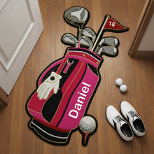 Load image into Gallery viewer, “Tee Off in Style” - Fairway Style Golf Bag Doormat - Personalized Gift for Golf Lovers Doormat MagicInPrints

