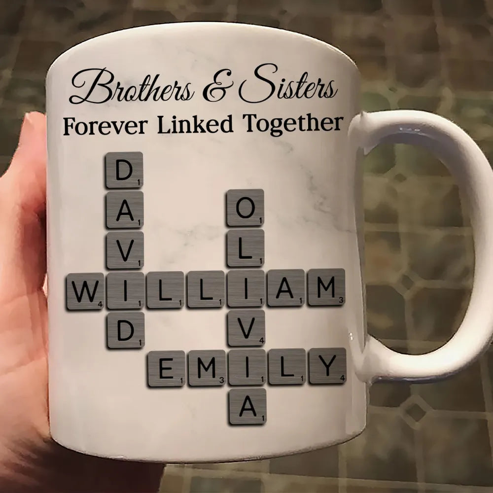 Personalized Family Mug for Siblings - Custom Name Design Cup MagicInPrints