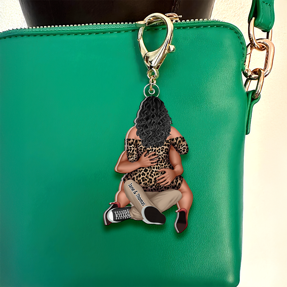 Personalized Naughty Couples Keychain - Unique Valentine's Day Gifts Keychains PopCulturePrints