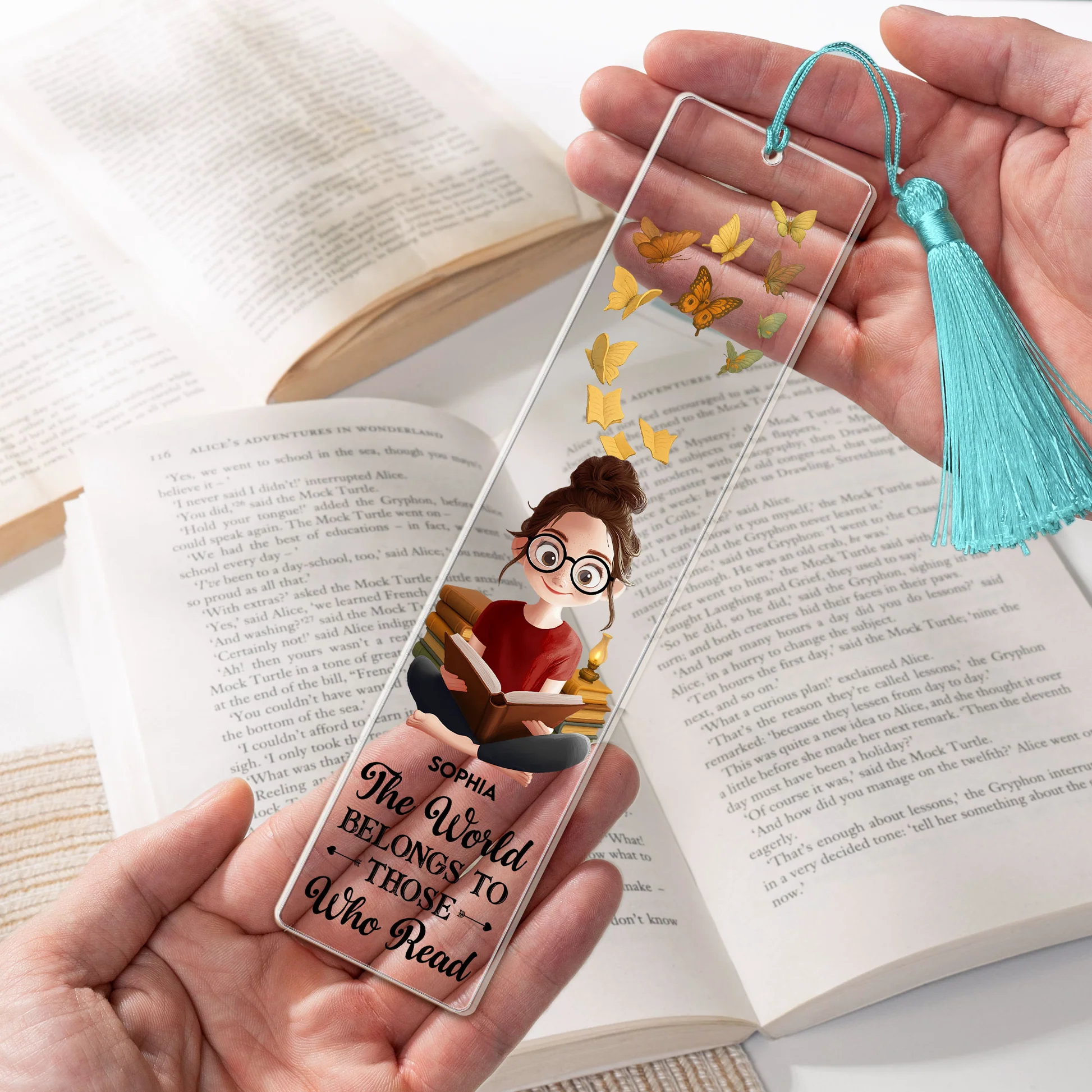 Personalized Book Lover Bookmarks with Tassels for Readers - Gift for Bookworms Stationery MagicInPrints