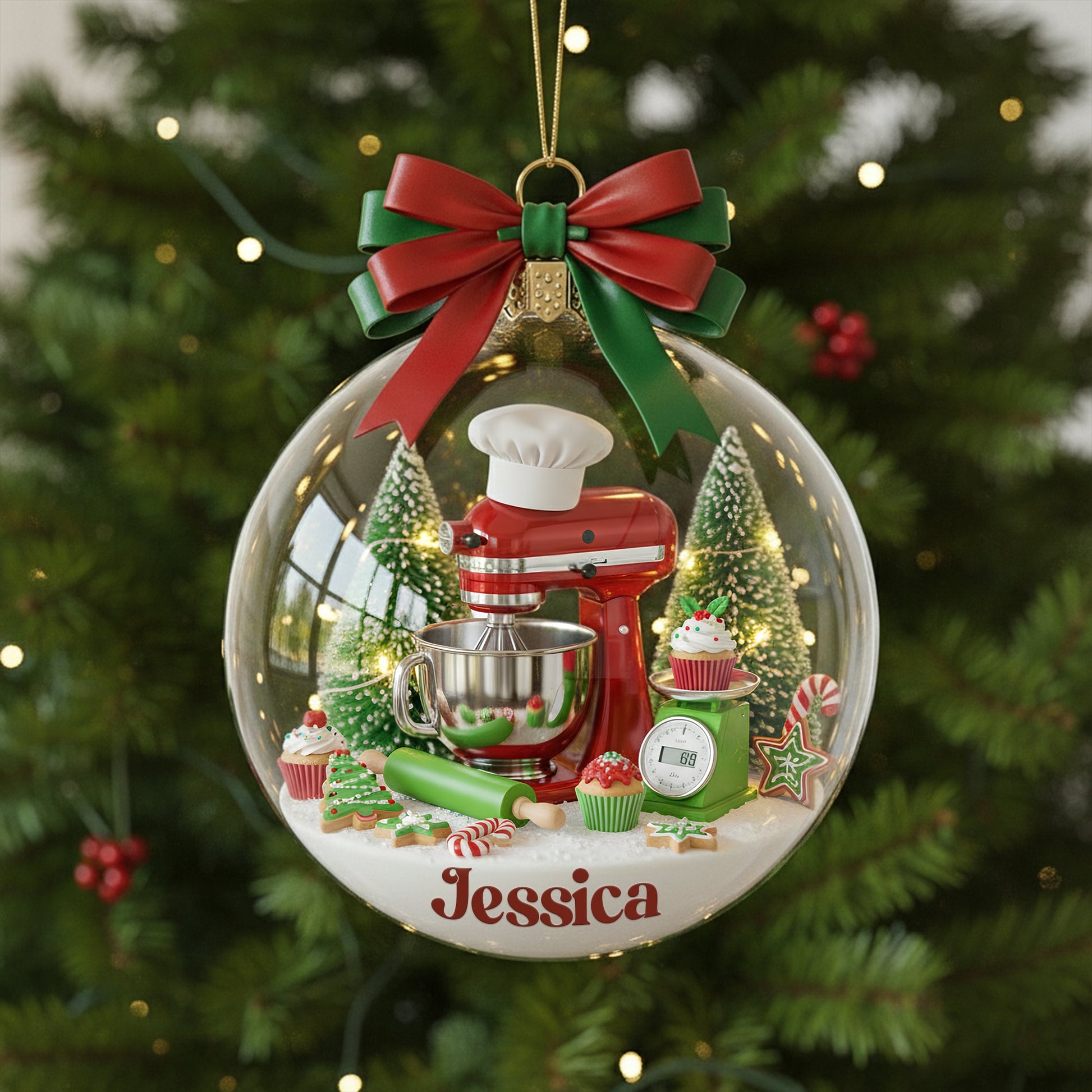 Create Your Own Holiday Cheer! Stand Mixer Ornament - Personalized Gift for Bakers Ornament MagicInPrints