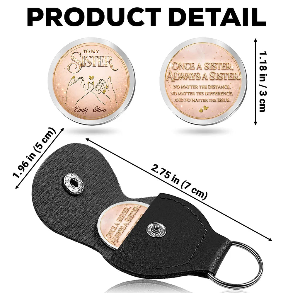 Personalized Sister Keychain Gift - Sentimental Keepsake for Sisters Keychain MagicInPrints