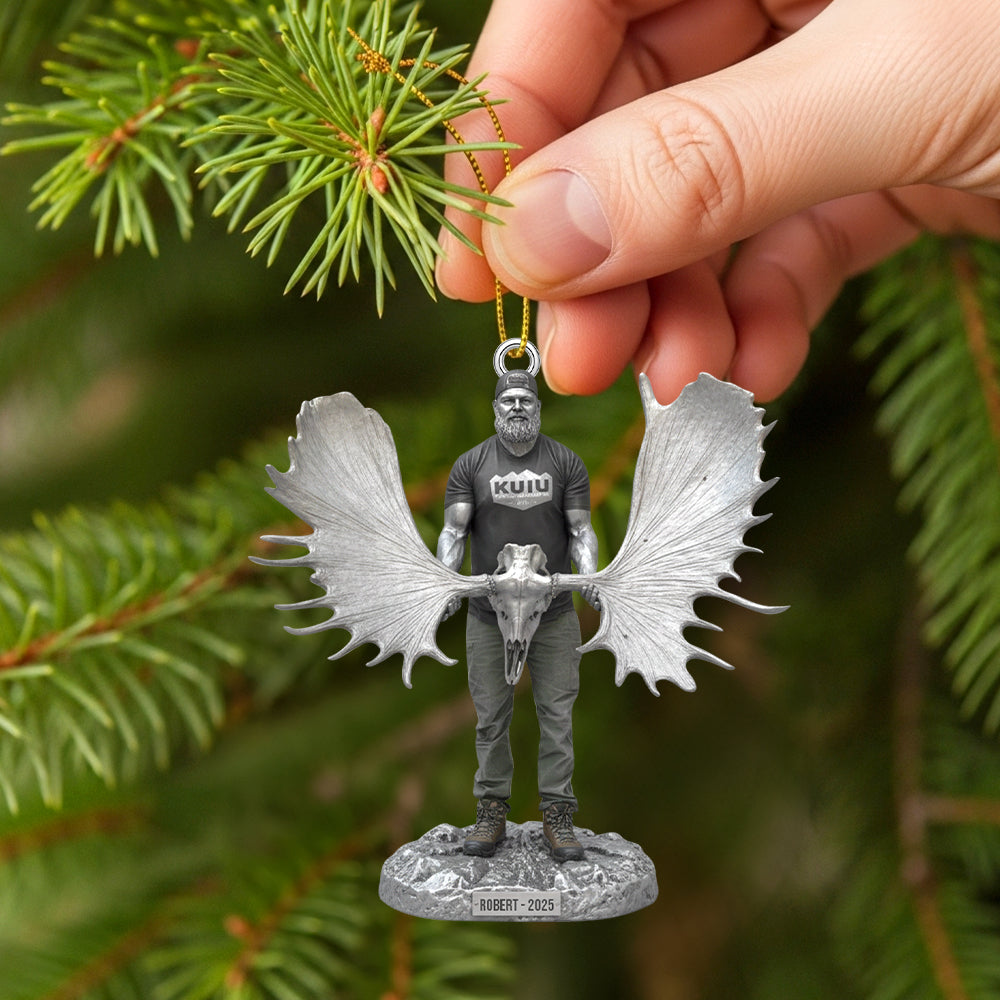 Hunting Trophy Moment Christmas Ornament, Personalized Gifts For Hunting Lovers Ornament MagicInPrints