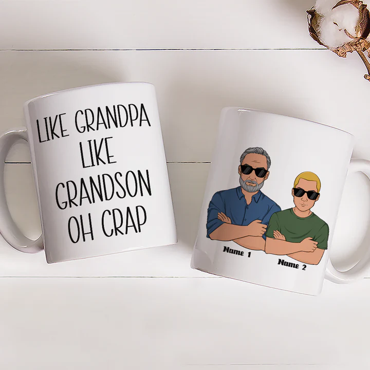 Personalized Father-Daughter Mug Set with Funny Quote - Perfect for Father's Day Cup MagicInPrints