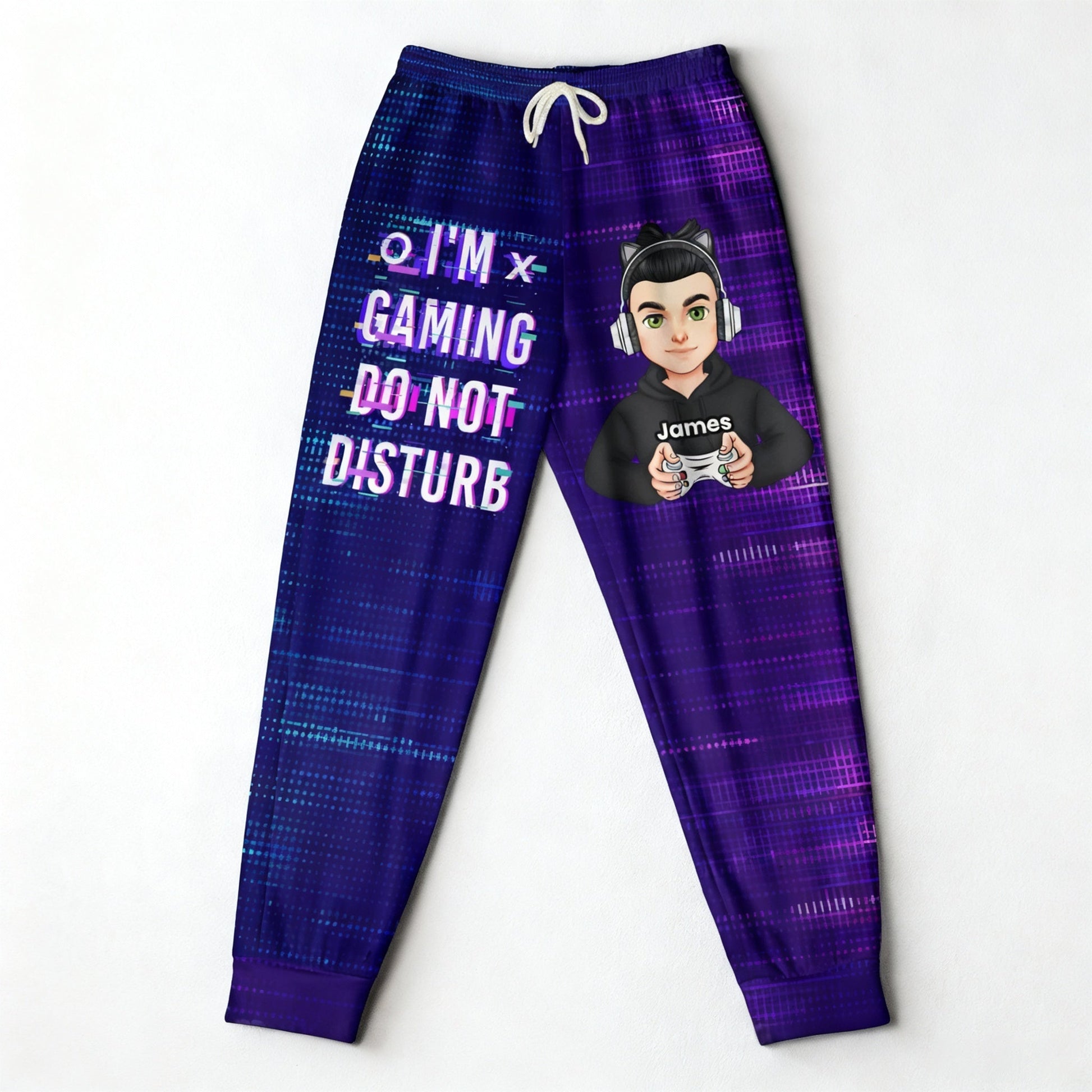Personalized Gamer Sweatpants for Kids - Fun Gaming Design Pants MagicInPrints