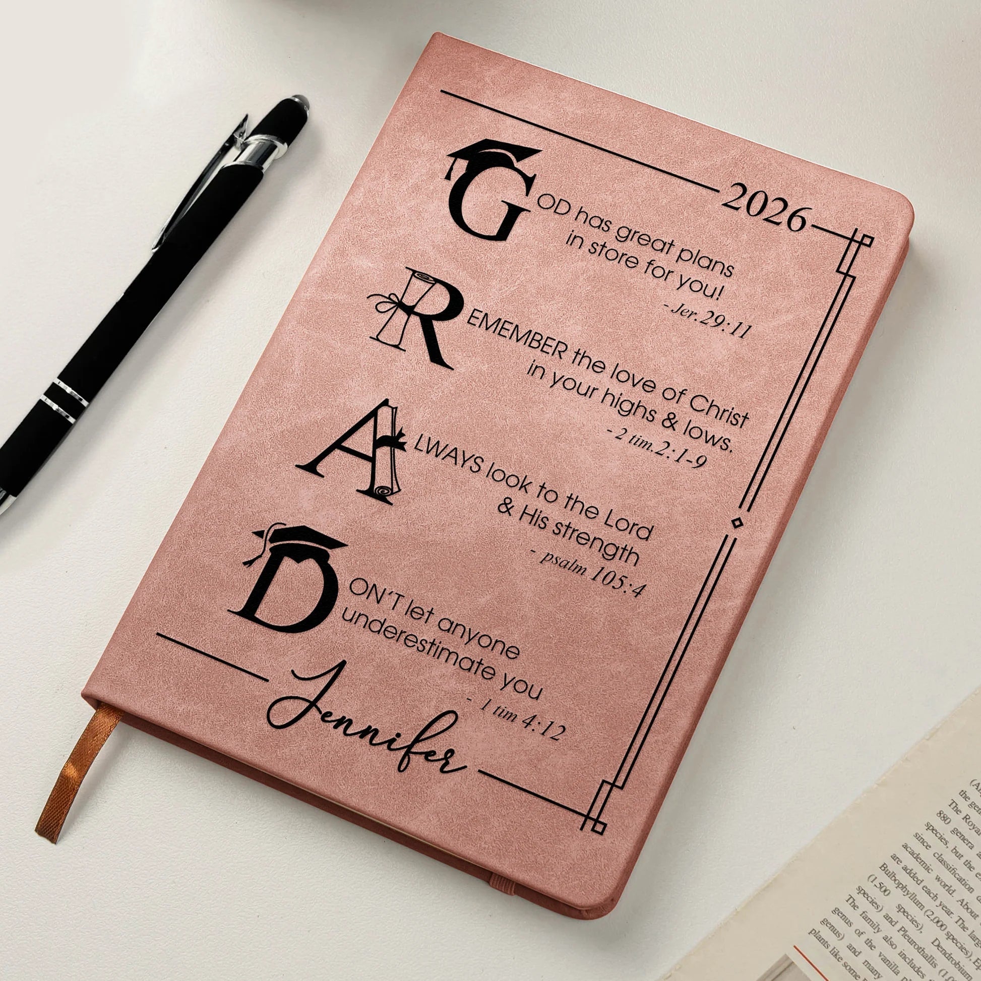 Personalized Graduation Journal for Christian Students - Inspirational Gift 2026 Stationery MagicInPrints