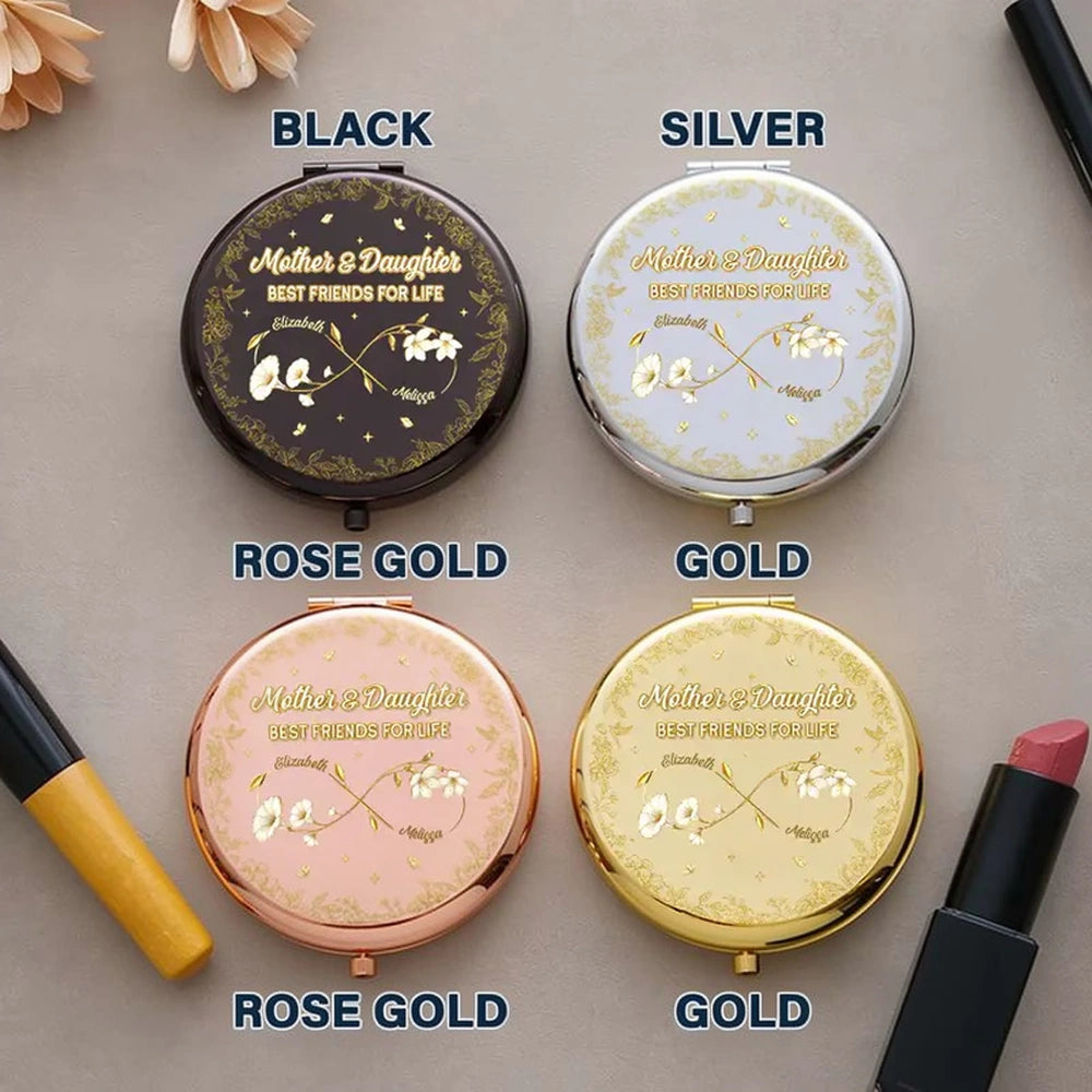 Personalized Compact Mirror for Mother & Daughter - Sentimental Gift for Special Bond Beauty Tools MagicInPrints