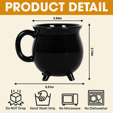 Load image into Gallery viewer, &quot;Time to Get Wicked!&quot; - Witch Girls Trip Cauldron Mug - Personalized Gift for Besties Cauldron Mug MagicInPrints
