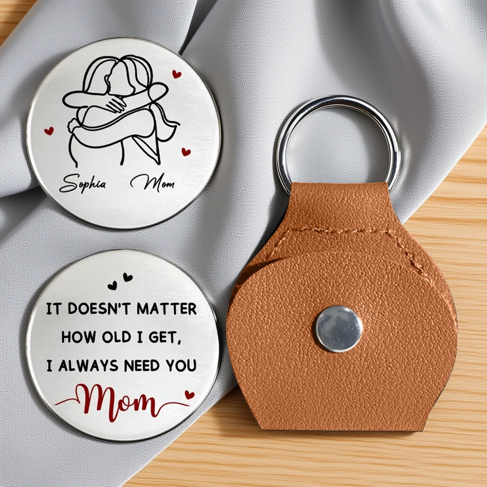 Personalized Engraved Keychain for Mom - Sentimental Gift for Mother's Day Keychain MagicInPrints