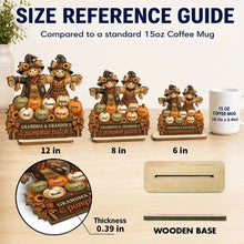 Load image into Gallery viewer, Personalized Wooden Plaque for Grandparents | Fall Family Gift
