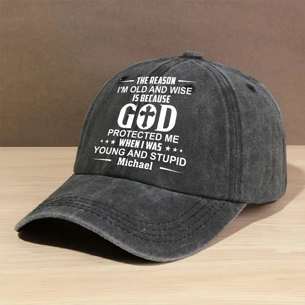 Personalized Embroidered Dad Hat for Men - Faithful Wisdom Gift Hat MagicInPrints