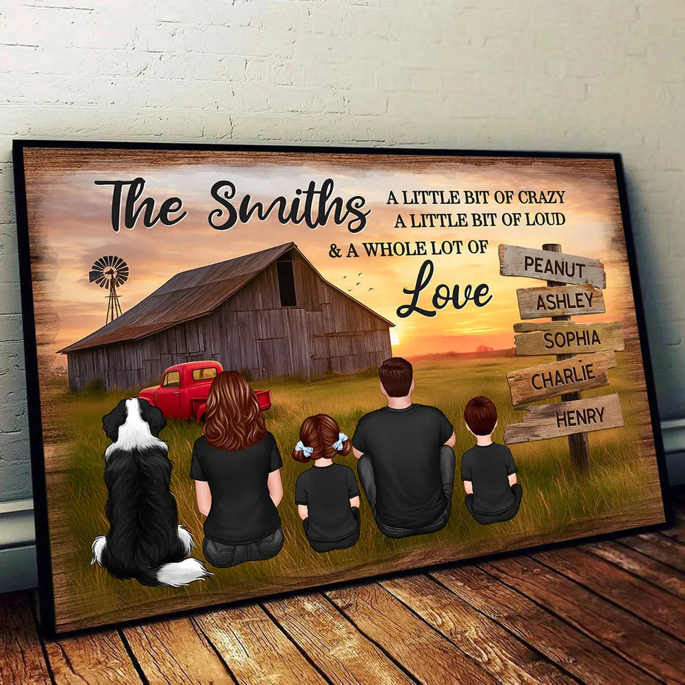 Personalized Family Farmhouse Canvas Art for Home Decor - Sentimental Gift Poster or Canvas MagicInPrints