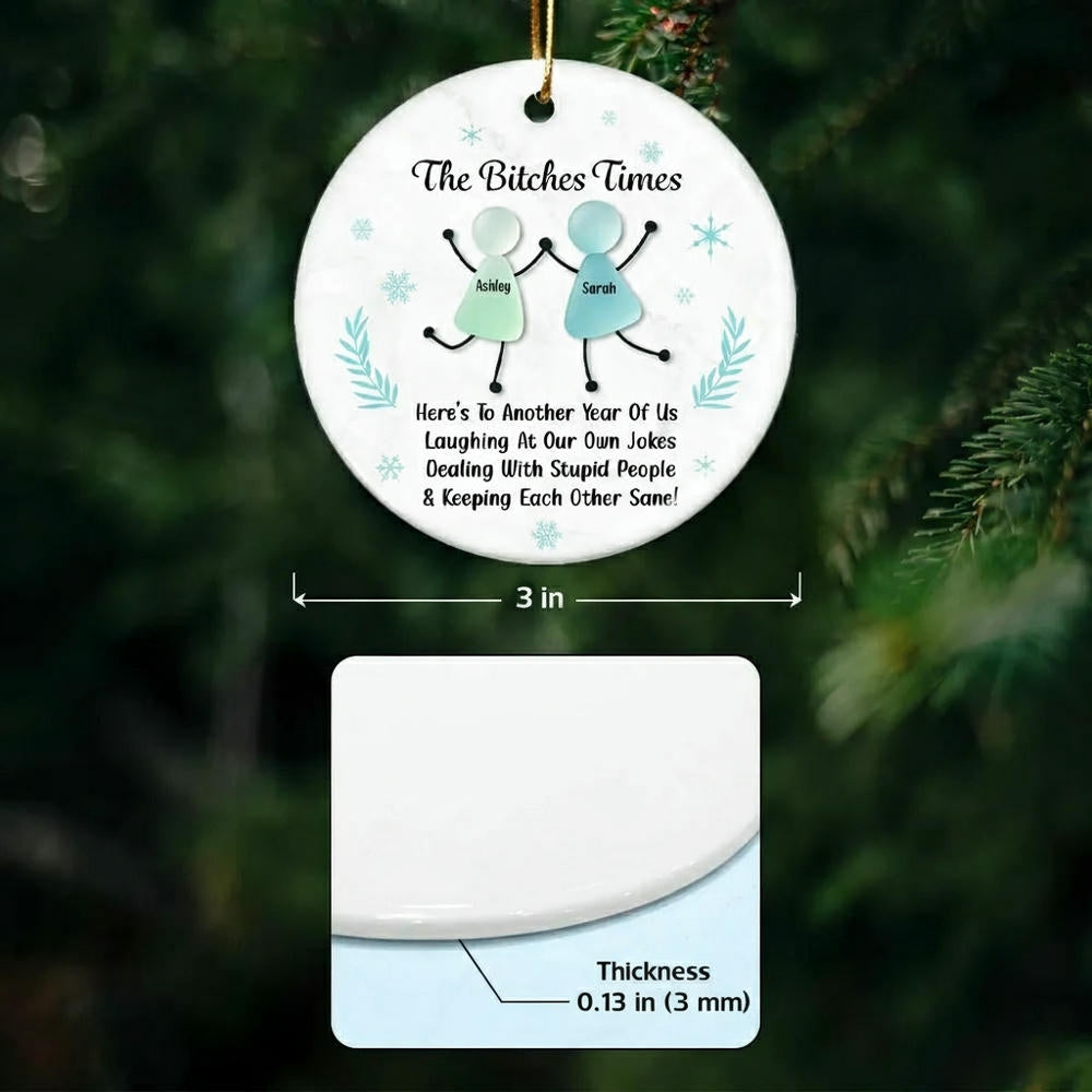 Personalized Funny Ornament for Friends - Holiday Gift Keepsake Ornament MagicInPrints