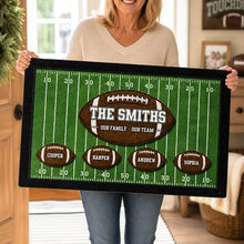 Load image into Gallery viewer, Personalized Doormat for Football Family Gift Custom Team Name
