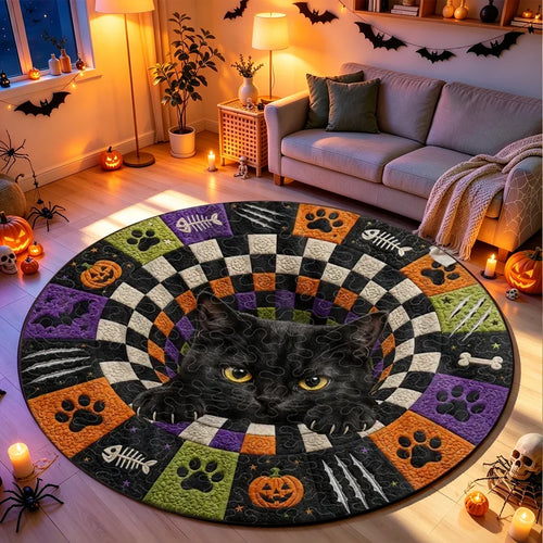 Personalized Cat Lover Doormat Halloween Decor Gift Idea