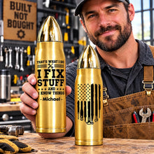 Load image into Gallery viewer, Personalized Bullet Tumbler Custom Name Gift for Dad Mechanic
