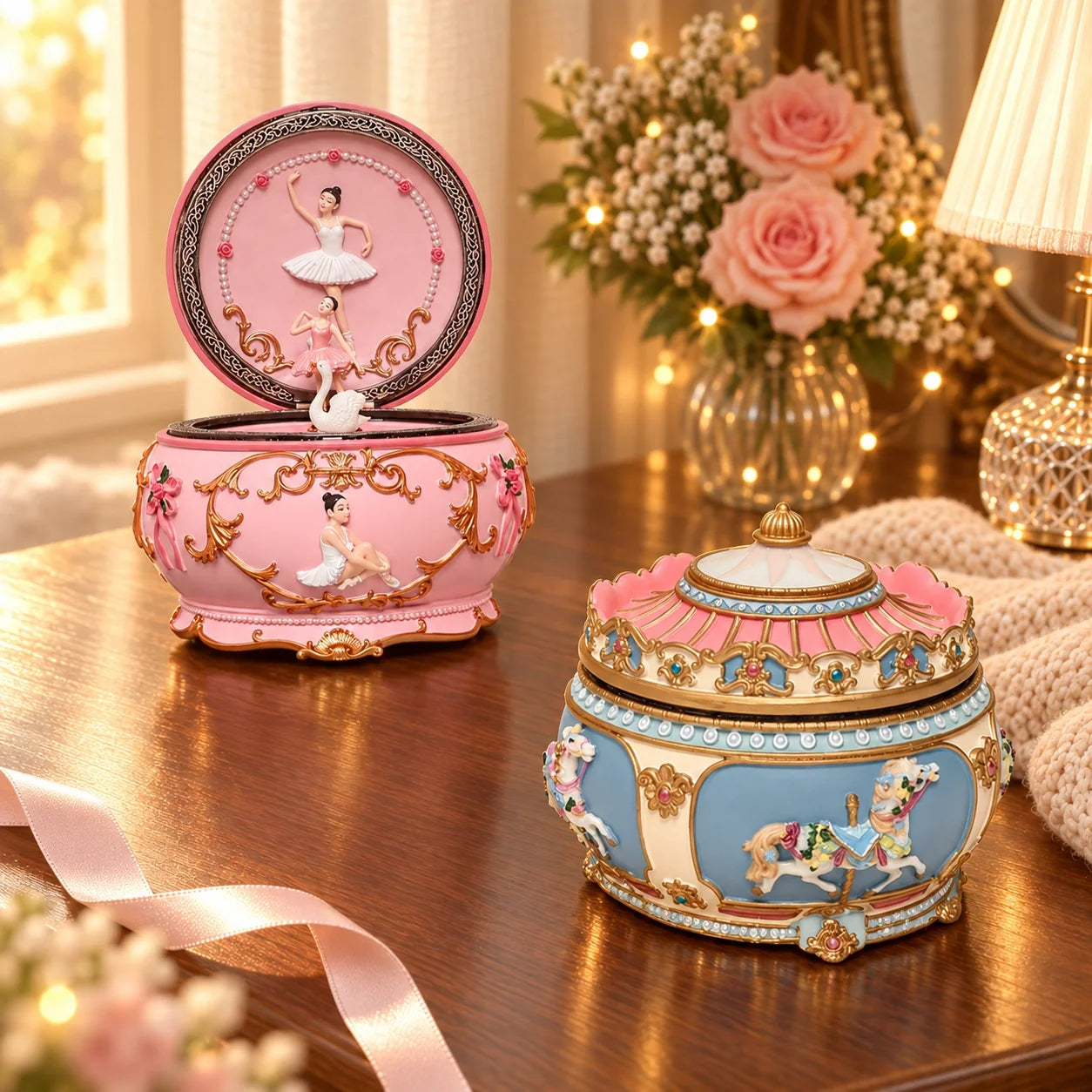 Personalized Ballerina Music Box Gift for Girls, Daughter, Ballet Lovers