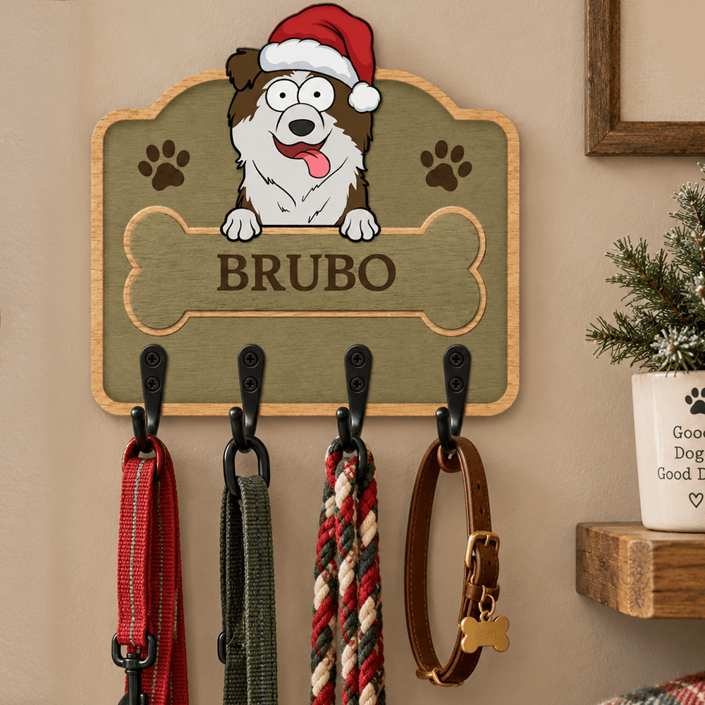 Personalized Dog Breed Key Holder Custom Name Gift for Dog Lovers