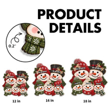 Load image into Gallery viewer, Personalized Wooden Snowman Sign for Grandma and Grandpa Holiday Decor
