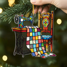 Load image into Gallery viewer, Personalized Acrylic Sewing Machine Ornament Gift for Mom
