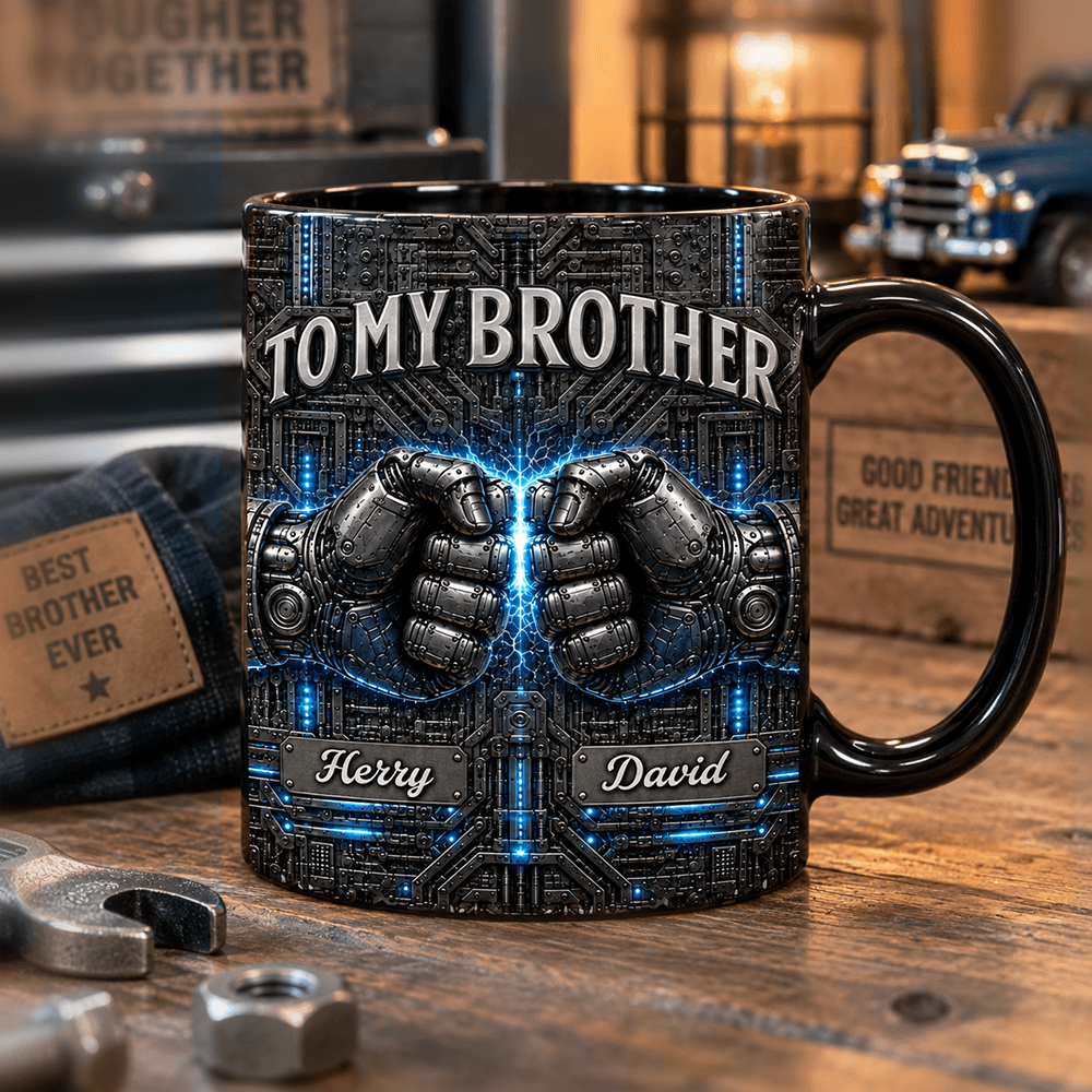 Personalized Full Color Mug Custom Name Gift for Brother