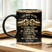 Load image into Gallery viewer, Personalized Full Color Mug Fist Bump Design Gift for Son
