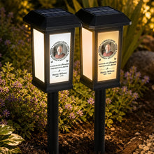 Load image into Gallery viewer, Personalized Solar Memorial Garden Light with Photo &amp; Name Remembrance Gift for Loved Ones
