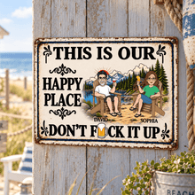 Load image into Gallery viewer, Personalized Rustic Couple Metal Sign Custom Gift for Couples
