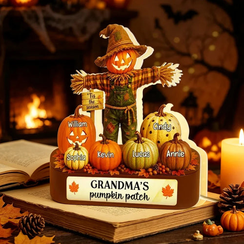 Personalized Acrylic Light Box Halloween Gift for Grandma