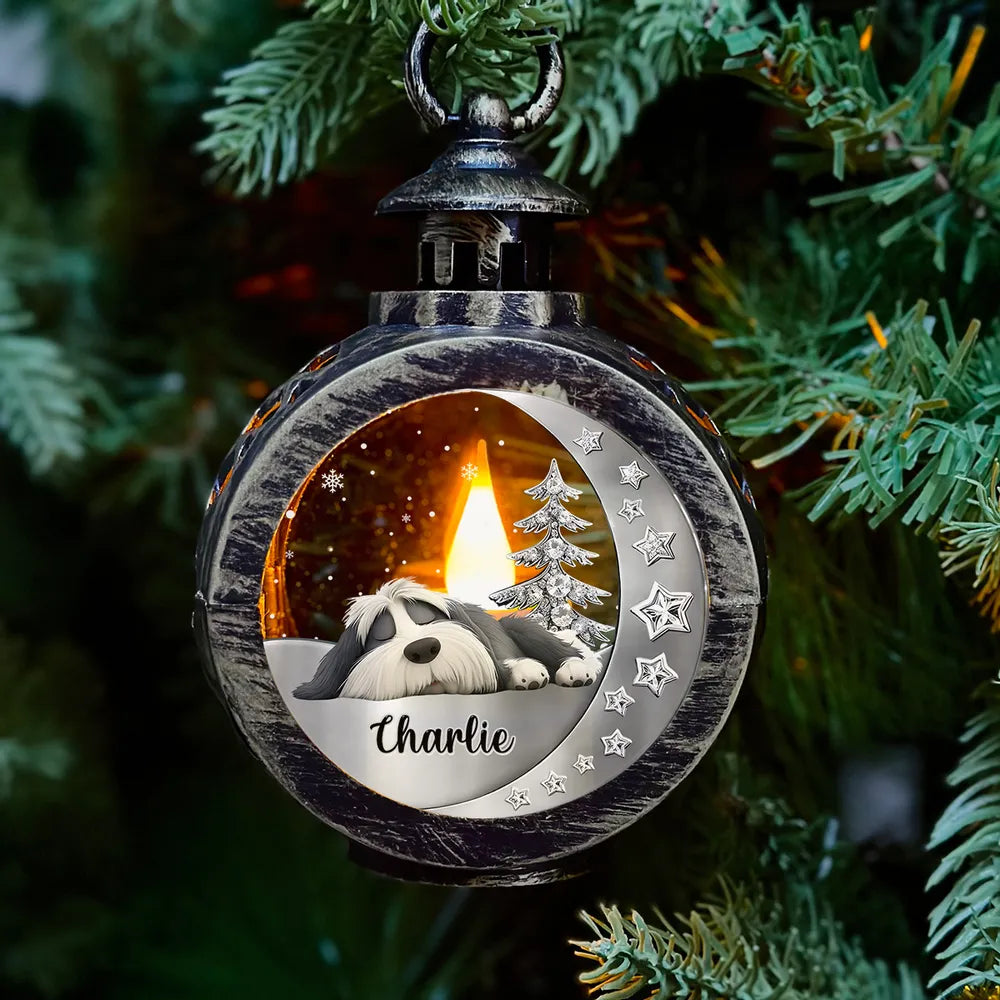 Personalized Christmas Lantern for Dog Lovers - Cozy Holiday Decor Ornament MagicInPrints