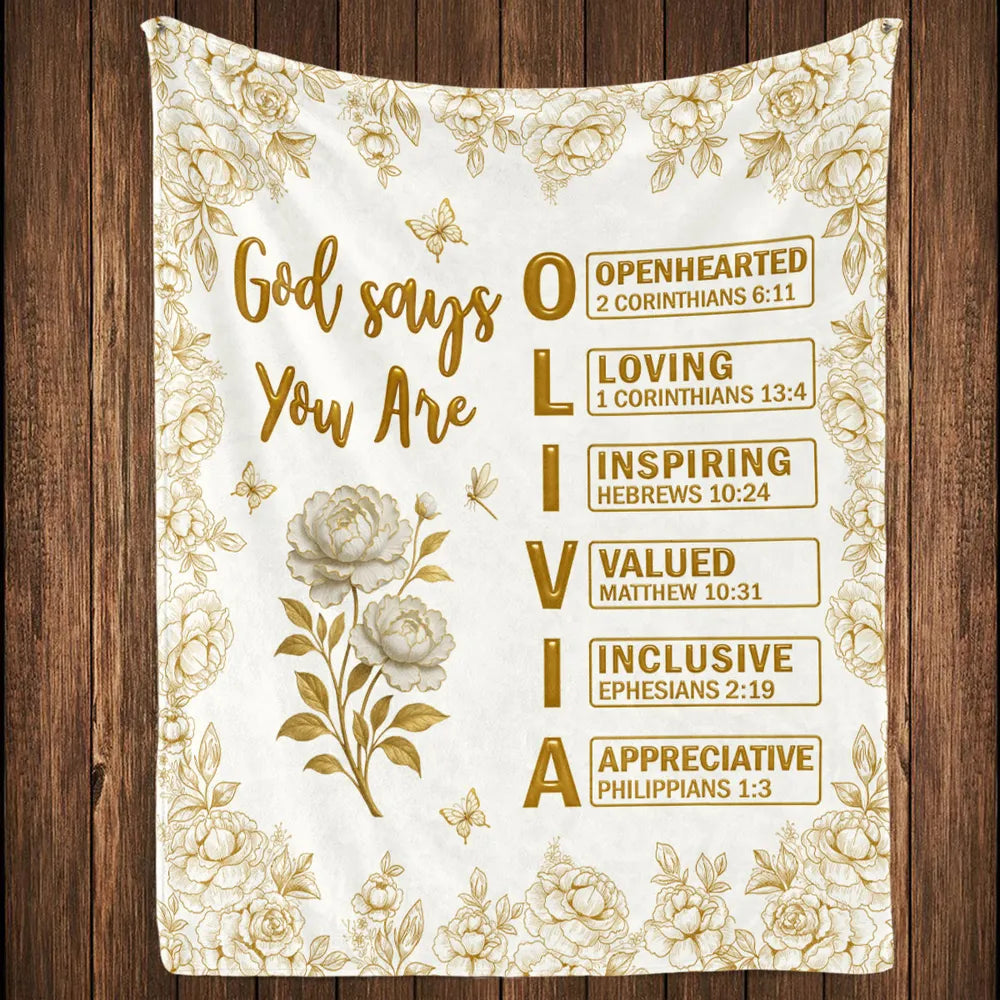 Personalized Faith-Inspired Blanket for Women - Sentimental Gift Blanket MagicInPrints