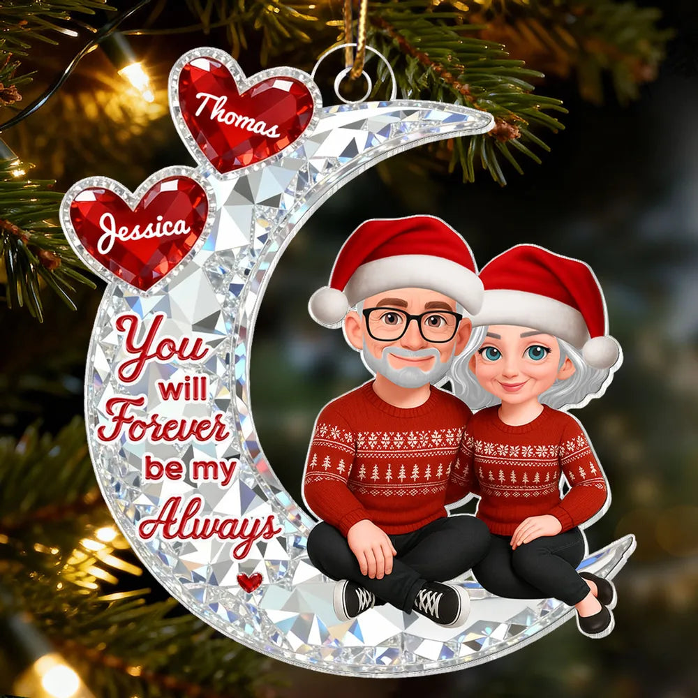 Personalized Couple Ornament for Grandparents - Christmas Gift Keepsake Ornament MagicInPrints