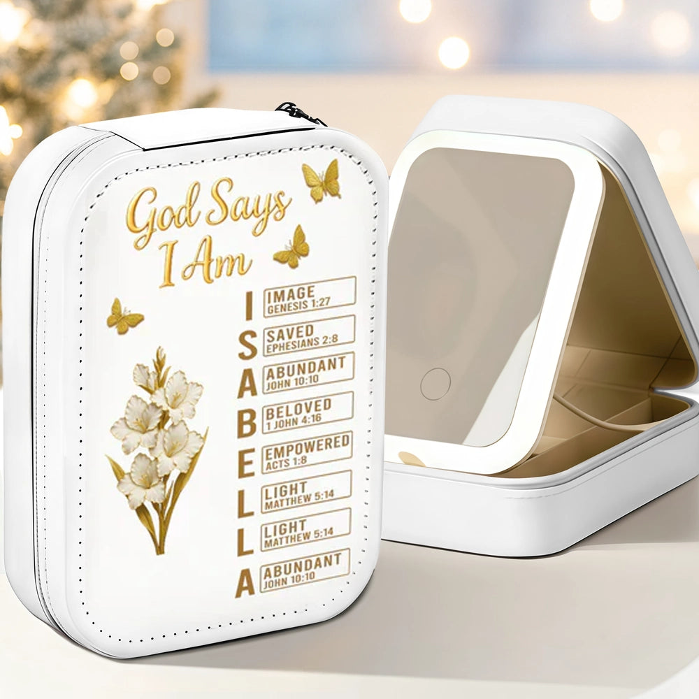 Personalized Makeup Mirror for Women - Inspirational Christian Gift Beauty Tools MagicInPrints