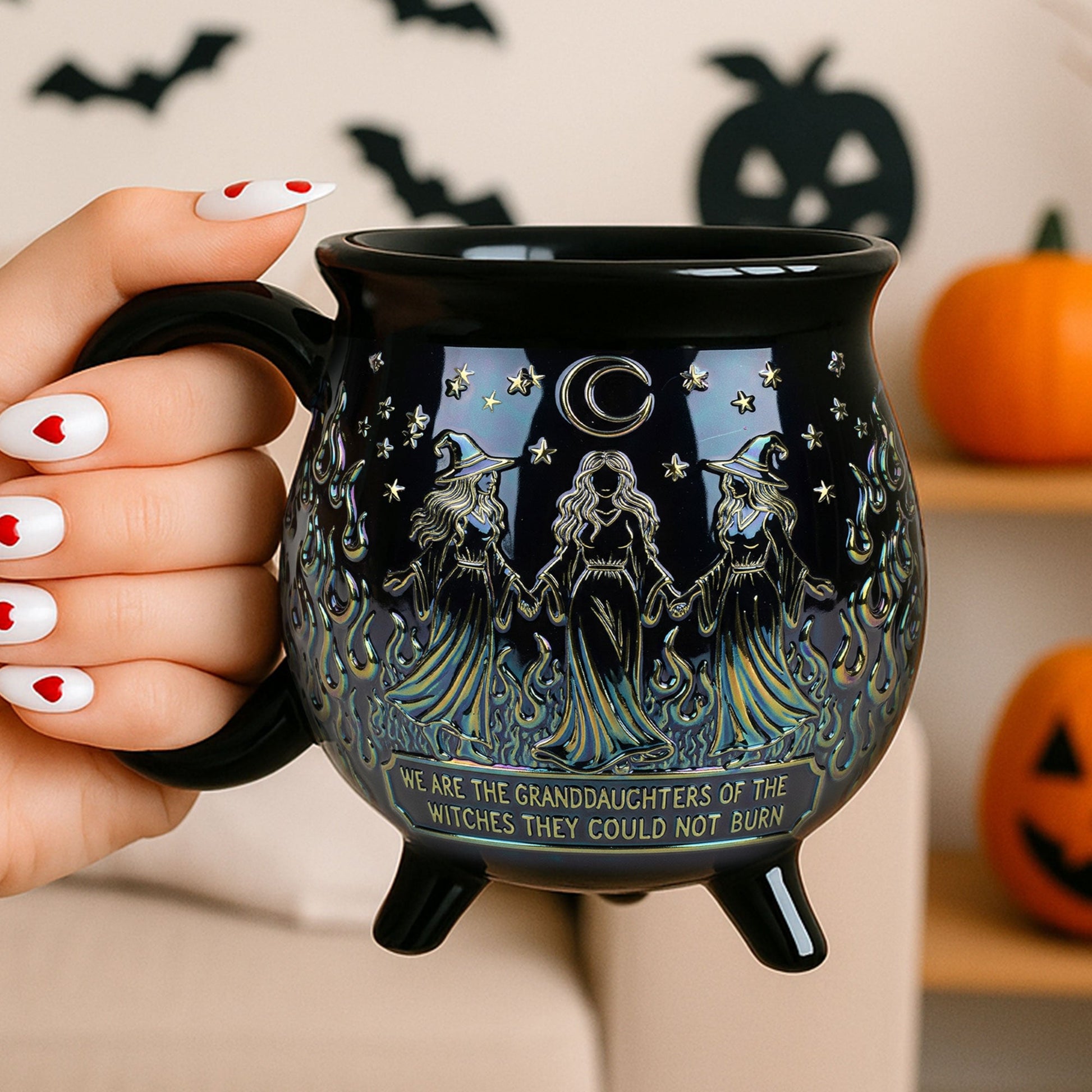 Witch Descendants Cauldron Mug, Personalized For Witch Lovers Cauldron Mug MagicInPrints