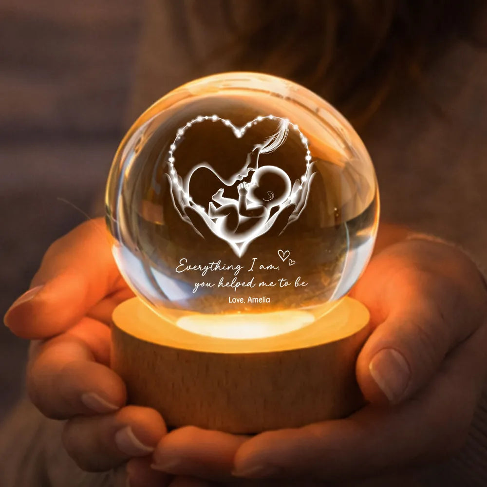 Personalized LED Night Light for Mothers - Heartwarming Gift for New Moms Lamp MagicInPrints
