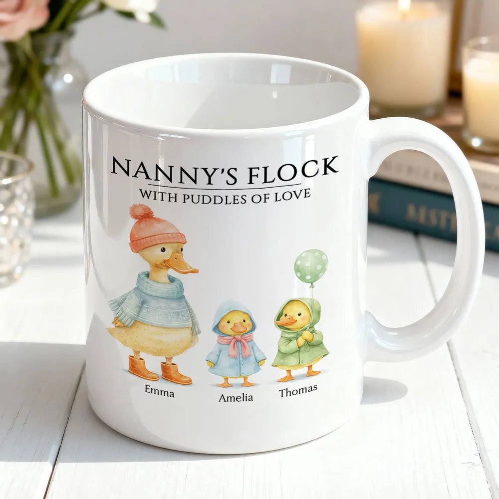 Personalized Family Duck Mug for Moms - Cute Gift for Mother's Day Cup MagicInPrints