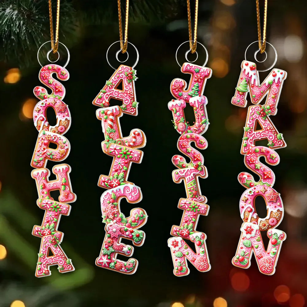 Personalized Christmas Name Ornaments for Kids - Festive Holiday Decor Ornament MagicInPrints