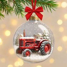 Load image into Gallery viewer, Personalized Tractor Ornament - The Perfect Gift for Farmers Ornament PopCulturePrints
