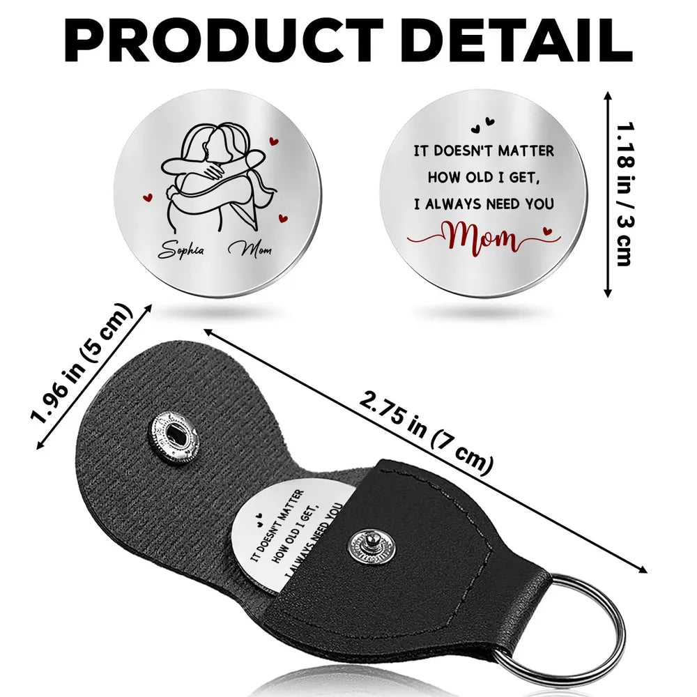 Personalized Engraved Keychain for Mom - Sentimental Gift for Mother's Day Keychain MagicInPrints