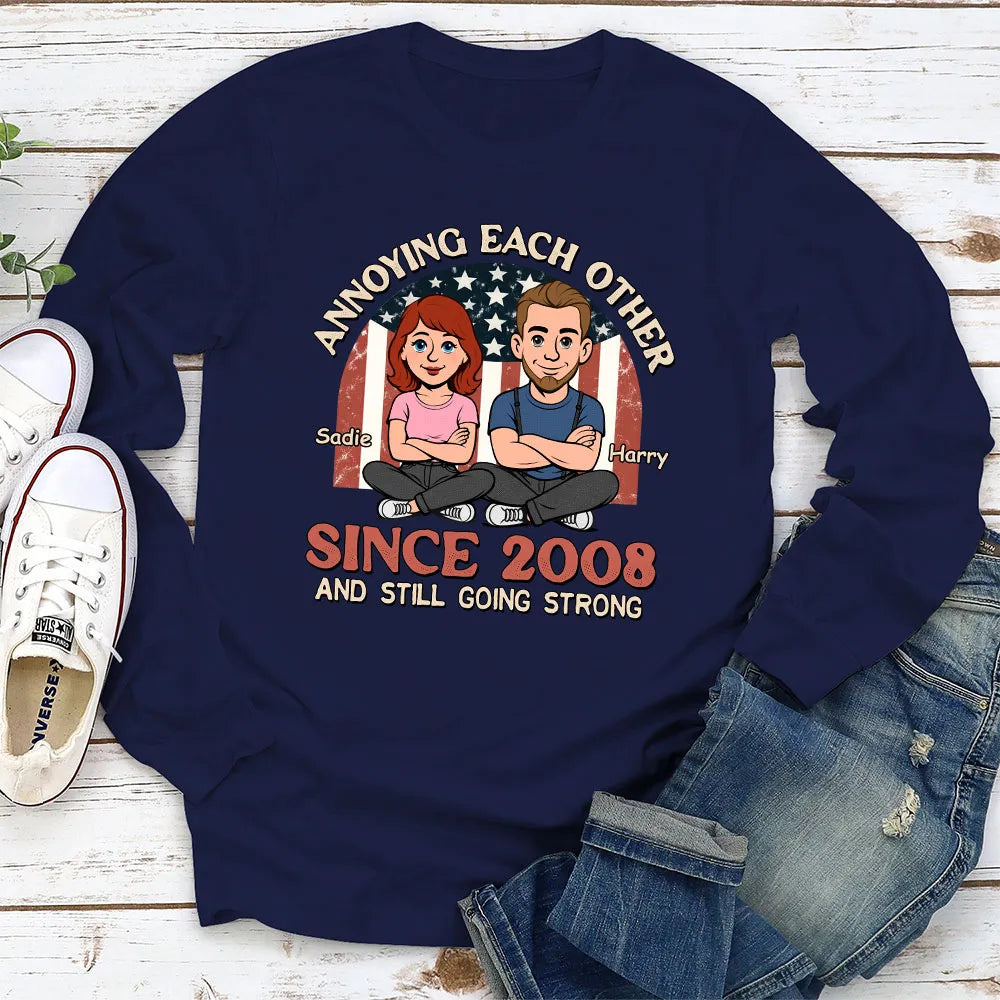 Custom Cartoon Couple T-Shirt for Anniversary - Funny Gift Since 1989 Cloth MagicInPrints