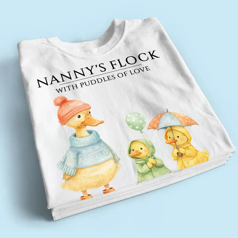 Personalized Family Duck T-Shirt for Grandma - Cute Gift Cloth MagicInPrints