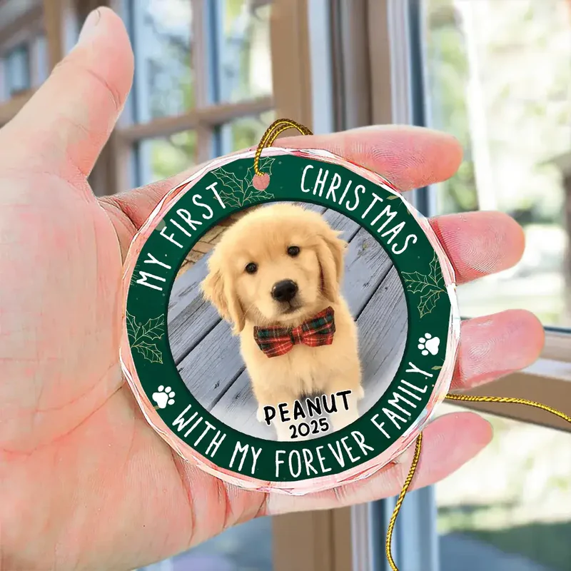 Personalized Dog Christmas Ornament for Pet Lovers - First Christmas Keepsake Ornament MagicInPrints