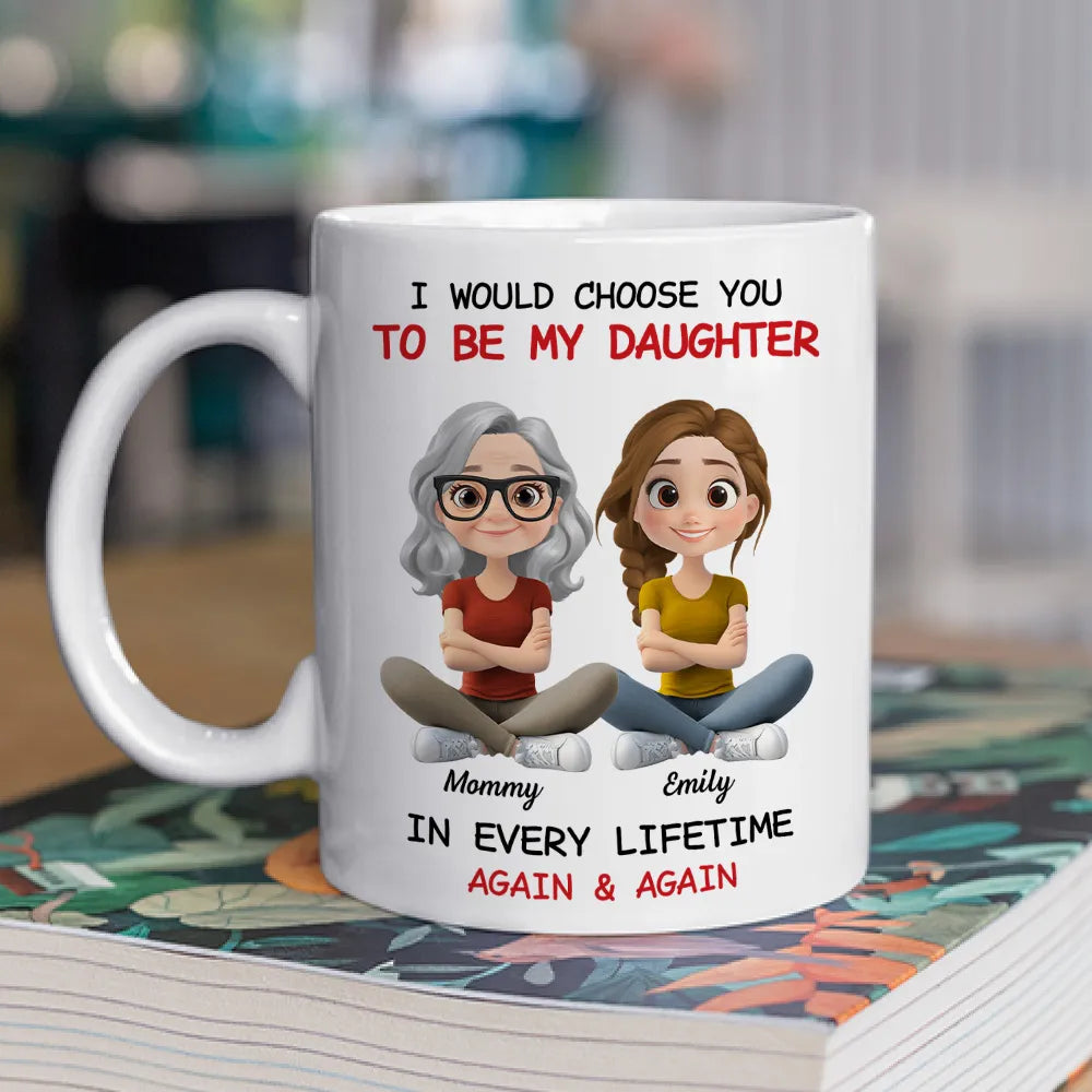 Personalized Mother Daughter Mug - Sentimental Gift for Mom - Custom Names Cup MagicInPrints