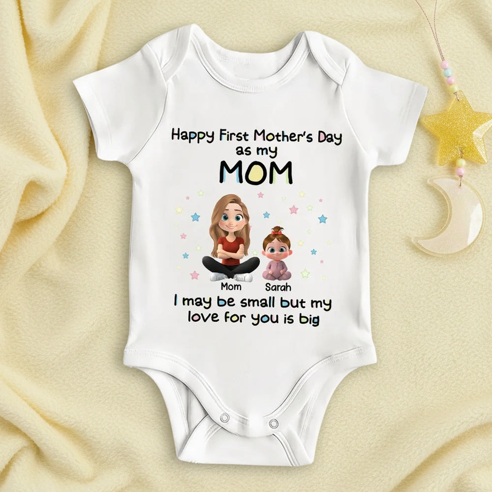 Personalized Baby Onesie for Mother's Day - Cute Gift for New Moms Cloth MagicInPrints