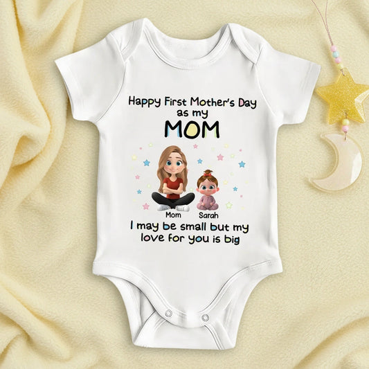 Personalized Baby Onesie for Mother's Day - Cute Gift for New Moms Cloth MagicInPrints