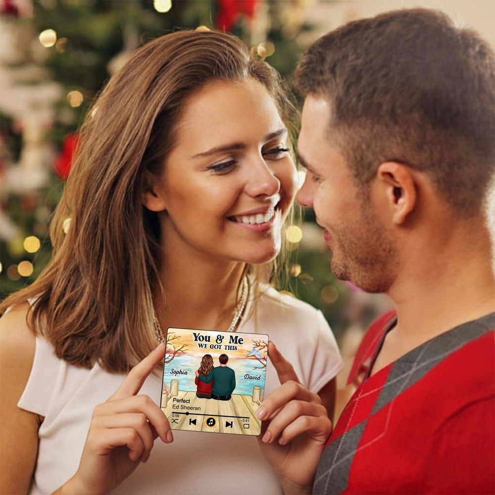 Personalized Couple Music Plaque for Romantic Gift - Anniversary Keepsake Fridge Magnet MagicInPrints