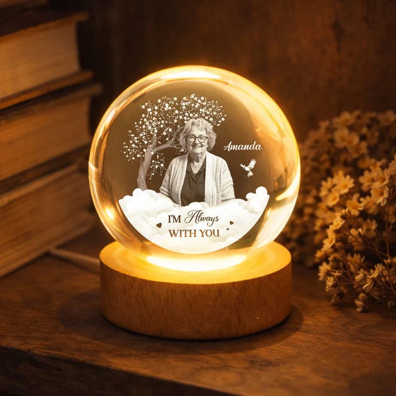 Personalized Memorial LED Lamp for Family - Sentimental Gift Lamp MagicInPrints