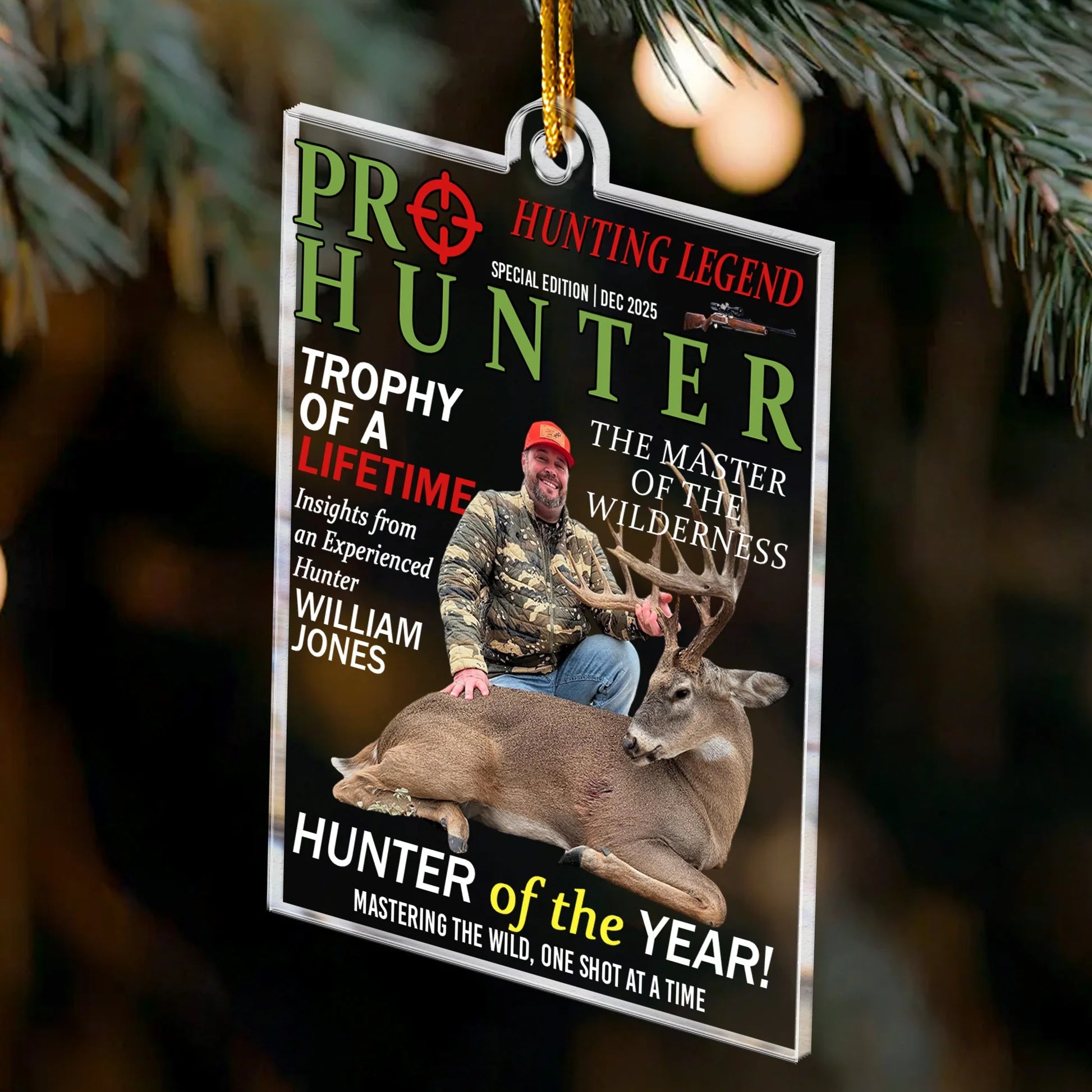 Personalized Hunting Legend Ornament for Hunters - Special Edition Gift Ornament MagicInPrints