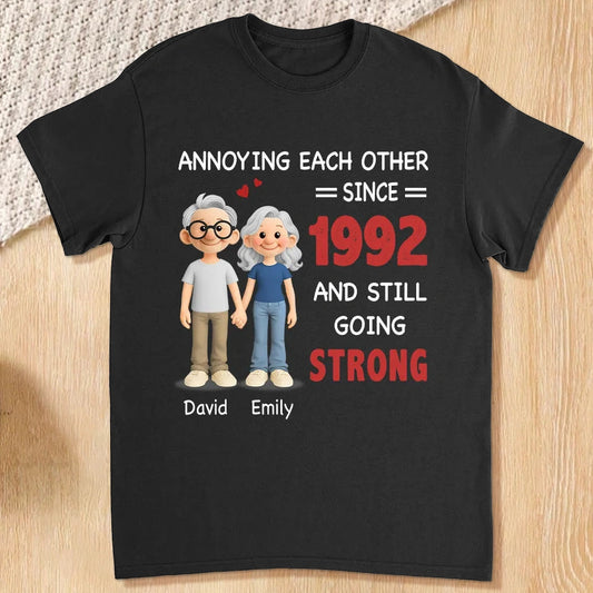 Personalized Anniversary T-Shirt for Couples - Fun Gift for Long-Term Relationships Cloth MagicInPrints